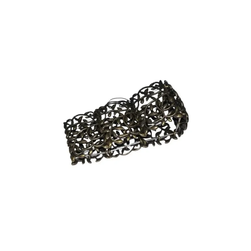 Paparazzi Antique Brass Filigree Leaf Stretch Cuff Bracelet New with Tag‎